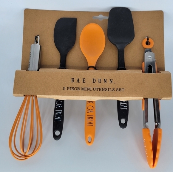 Rae Dunn Halloween trick or treat 5pc kitchen utensils set - Picture 3 of 3
